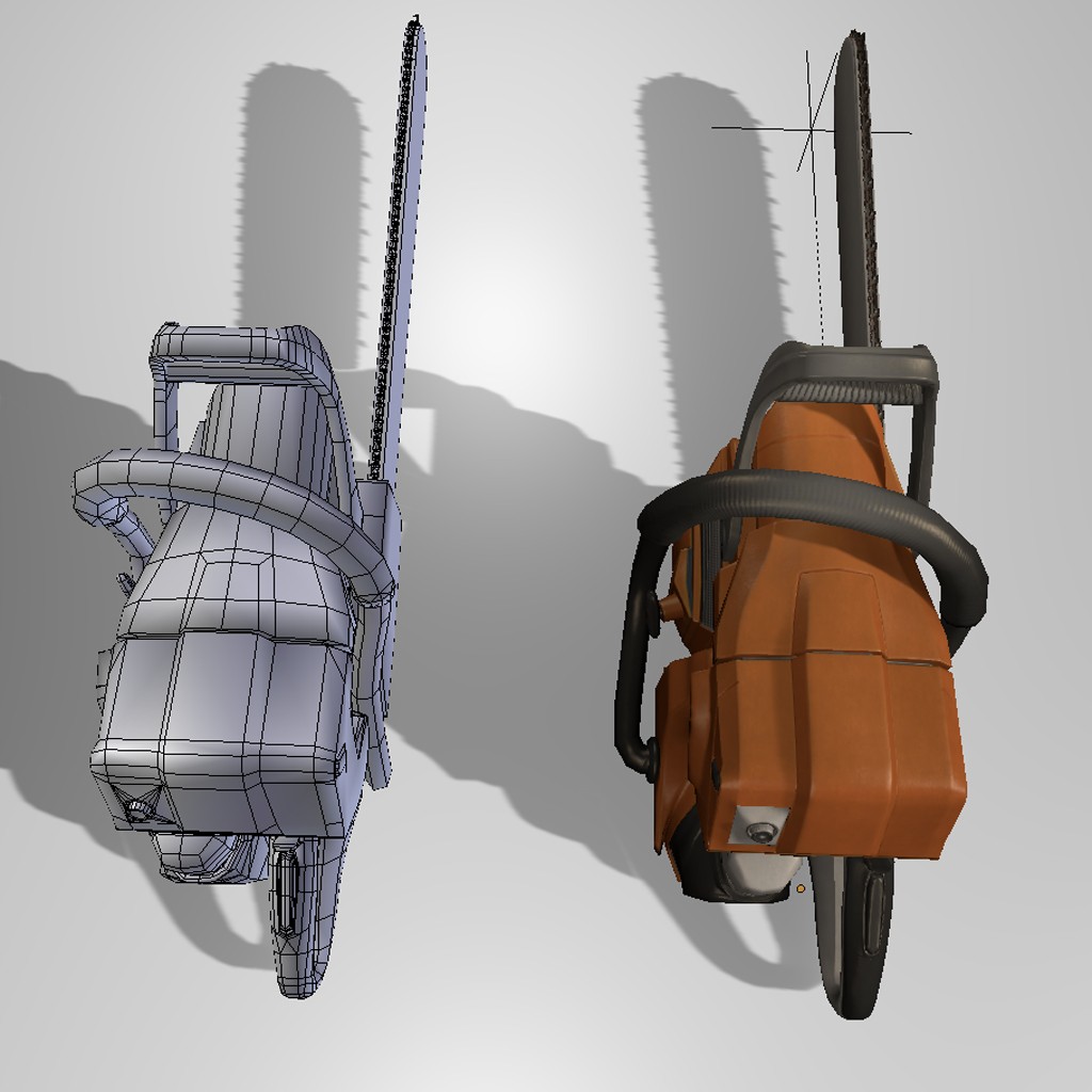 Low Poly  Chainsaw preview image 2